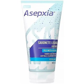 Sabonete Facial Líquido Esfoliante Asepxia 100ml