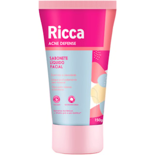 Sabonete Facial Ricca Acne Defense Líquido 150g