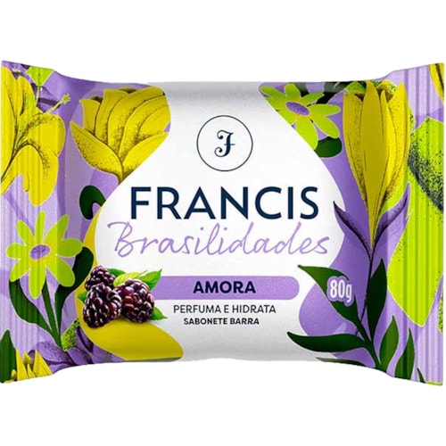 Sabonete Francis Brasilidades Amora em Barra 6Un 80g