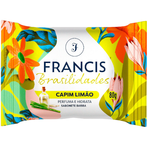 Sabonete Francis Brasilidades Capim Limão Barra 80g