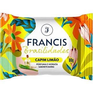 Sabonete Francis Brasilidades Capim Limão em Barra 6Un 80g
