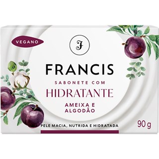 Sabonete Francis Com Hidratante Ameixa e Algodão Barra 90g