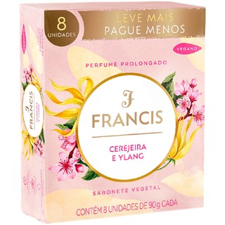 Sabonete Francis em Barra Cerejeira e Ylang 8x90g Promocional