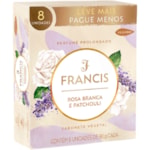 Sabonete Francis em Barra Rosa Branca e Patchouli 8x90g Promocional