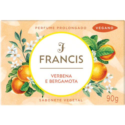 Sabonete Francis em Barra Verbena e Bergamota 90g