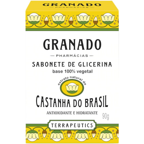 Sabonete Glicerina Granado Terrapeutics Castanha do Brasil em Barra 90