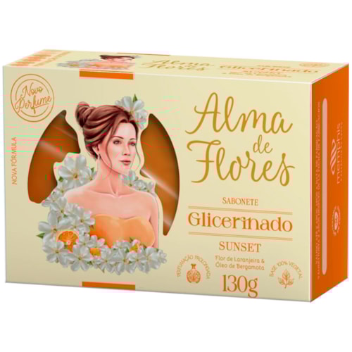 Sabonete Glicerinado Alma de Flores Sunset 130g