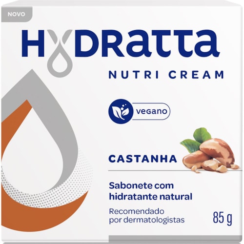Sabonete Hidratante Hydratta Castanha Nutri Cream em Barra 85g