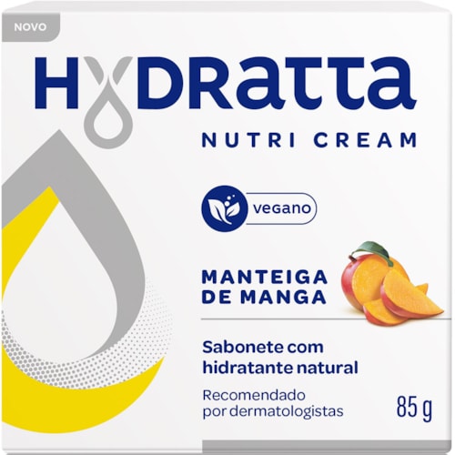 Sabonete Hidratante Hydratta Manteiga de Manga Nutri Cream em Barra 85
