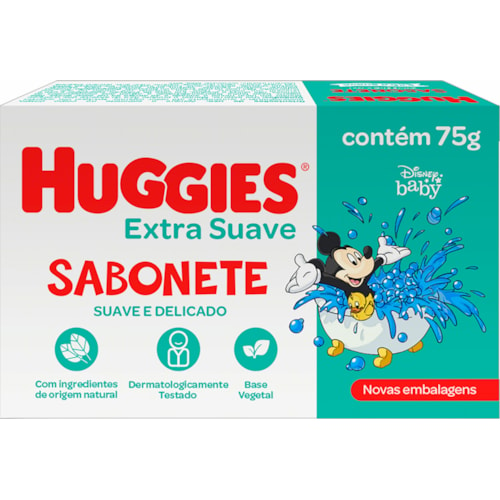 Sabonete Huggies Turma da Mônica Extra Suave 75g