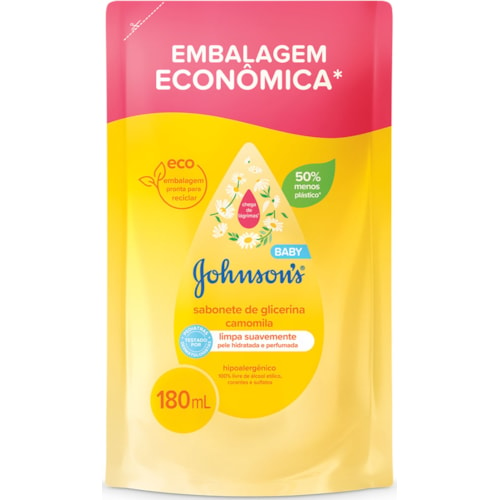 Sabonete Johnson's Baby Camomila Glicerina Refil 180ml