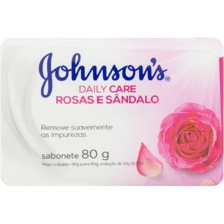 Sabonete Johnson's Rosas e Sândalo em Barra 80g