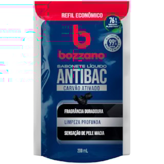 Sabonete Líquido Bozzano Carvão Ativado Refil 200ml
