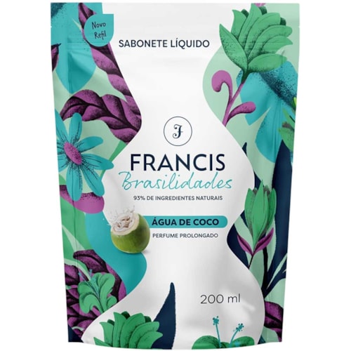 Sabonete Líquido Francis Brasilidades Água de Coco Refil 250ml