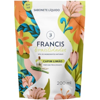Sabonete Líquido Francis Brasilidades Capim Limão Refil 250ml