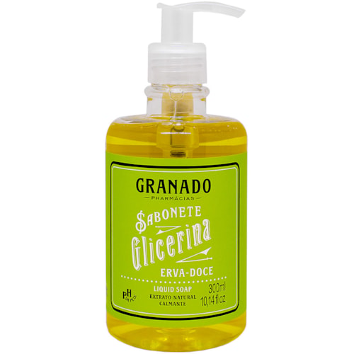 Sabonete Líquido Granado Glicerina Erva-Doce 300ml