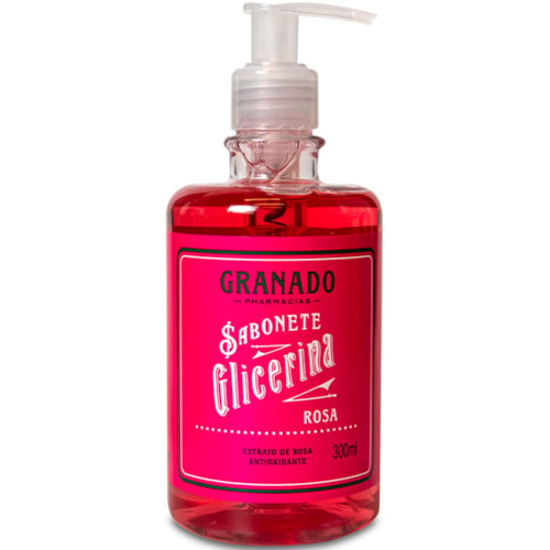 Sabonete Líquido Granado Glicerina Rosa 300ml