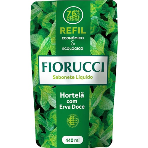 Sabonete Líquido Hortelã e Erva Doce Fiorucci Refil 500ml