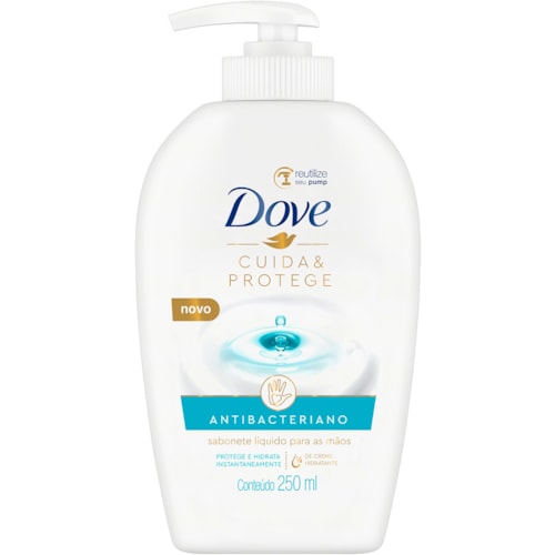 Sabonete Líquido Para Mãos Dove Cuida e Protege Antibacteriano 250ml