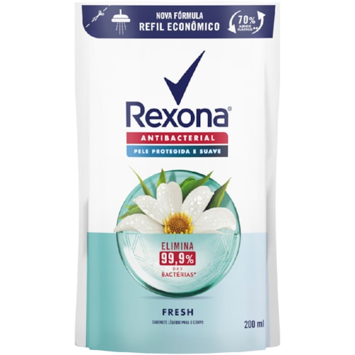 Sabonete Líquido Rexona Antibacterial Fresh 200ml