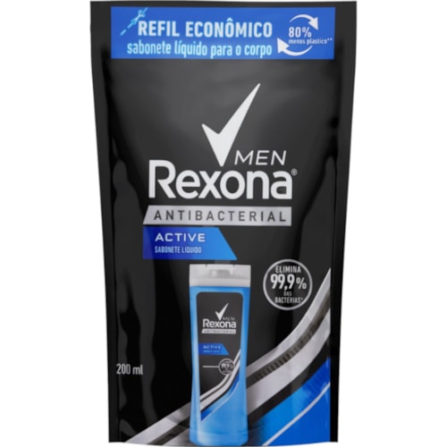 Sabonete Líquido Rexona Men Active Refil 200ml