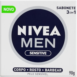 Sabonete Nivea Men 3 em 1 Sensitive 90g