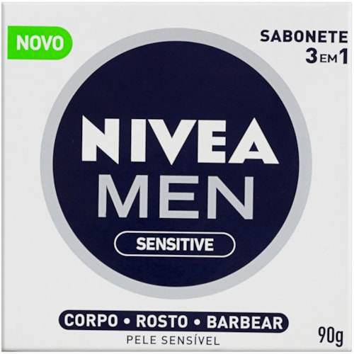 Sabonete Nivea Men 3 em 1 Sensitive 90g