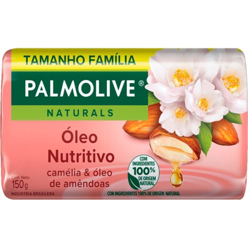 Sabonete Palmolive Camélia e Óleo de Amêndoas em Barra 150g