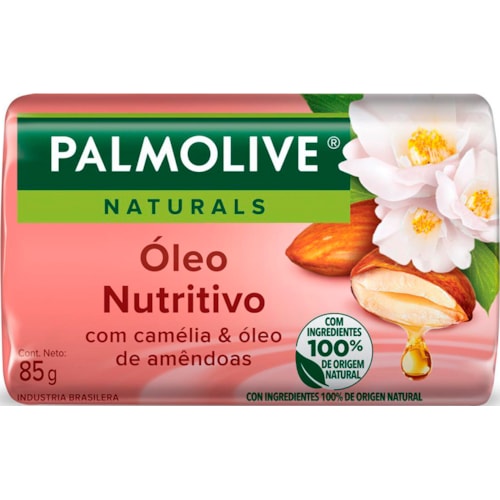 Sabonete Palmolive Camélia e Óleo de Amêndoas em Barra 85g