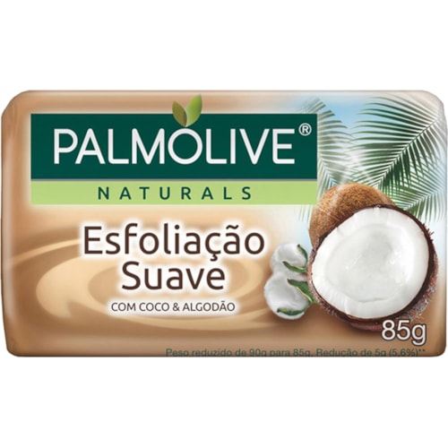 Sabonete Palmolive Esfoliação Suave Coco e Algodão em Barra 85g
