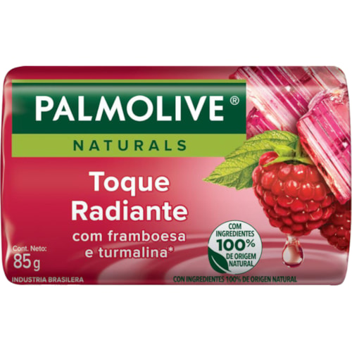 Sabonete Palmolive Extrato de Framboesa e Turmalina em Barra 85g