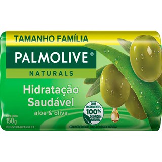 Sabonete Palmolive Hidratação Saudável Aloe e Oliva em Barra 150g