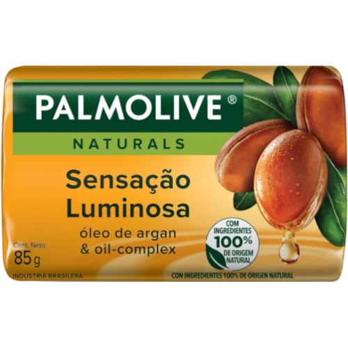 Sabonete Palmolive Sensação Luminosa Óleo de Argan em Barra 85g