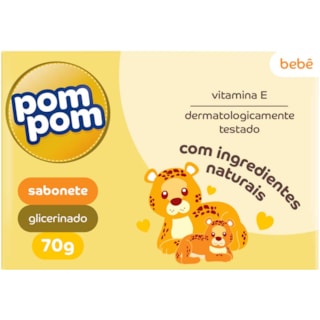 Sabonete Pom Pom Baby Glicerinado em Barra 70g