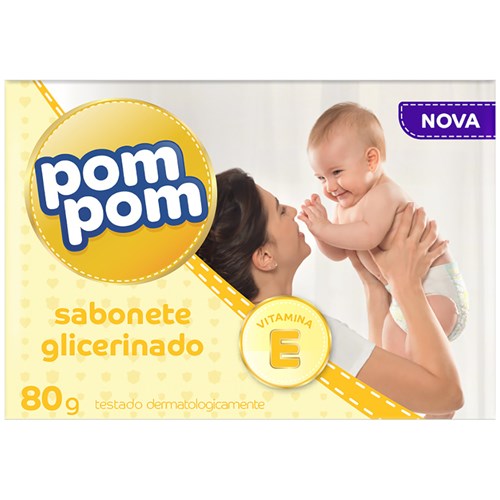 Sabonete Pom Pom Baby Glicerinado em Barra 80g