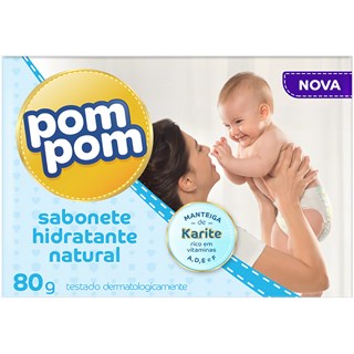 Sabonete Pom Pom Baby Loção Hidratante em Barra 80g