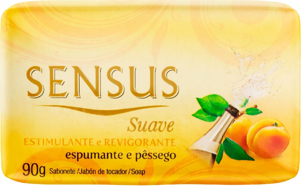 Sabonete Sensus em Barra Espumante e Pêssego 90g - Destro