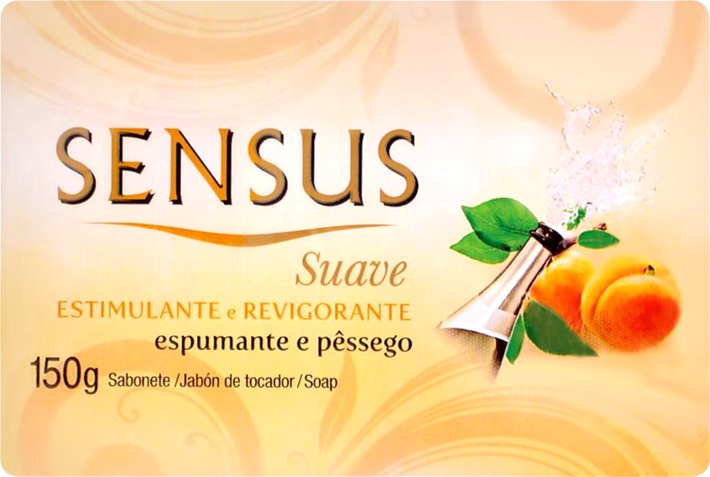 Sabonete Sensus Suave Barra Espumante e Pêssego 150g - Destro