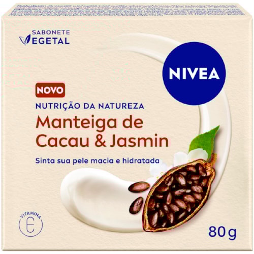 Sabonete Vegetal Nivea Manteiga de Cacau e Jasmin 80g