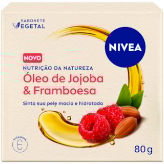 Sabonete Vegetal Nivea Óleo de Jojoba e Framboesa 80g