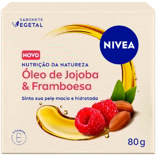 Sabonete Vegetal Nivea Óleo de Jojoba e Framboesa 80g