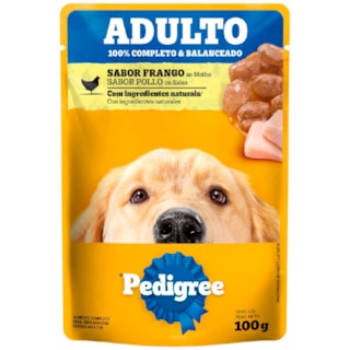 Sachê Pedigree para Cães Adultos Sabor Frango 100g