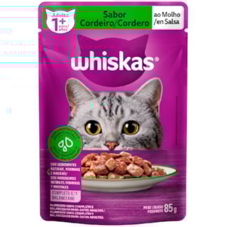 Sachê Whiskas Sabor Cordeiro para Adultos 85g