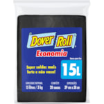 Saco Dover Roll de Lixo Economia 15L 20Un