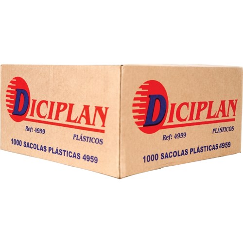 Sacola Plástica Diciplan 49X59cm 1000 Unidades