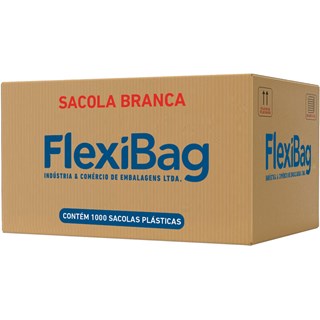 Sacolas Flexibag Brancas em Caixa 30x40cm 1000Un