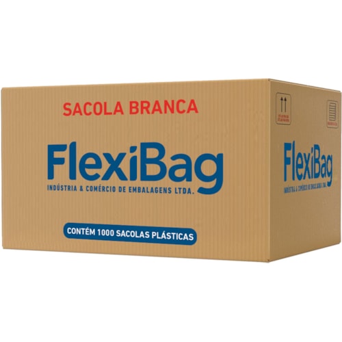 Sacolas Flexibag Brancas em Caixa 30x40cm 1000Un