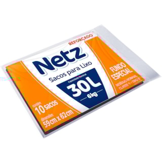 Sacos de Lixo Netz 30L 10Un
