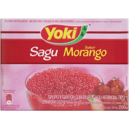 Sagu Yoki Sabor Morango 250g