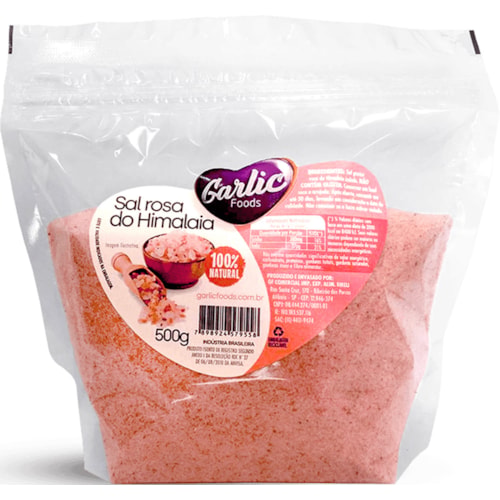 Sal do Himalaia Garlic Foods 500g